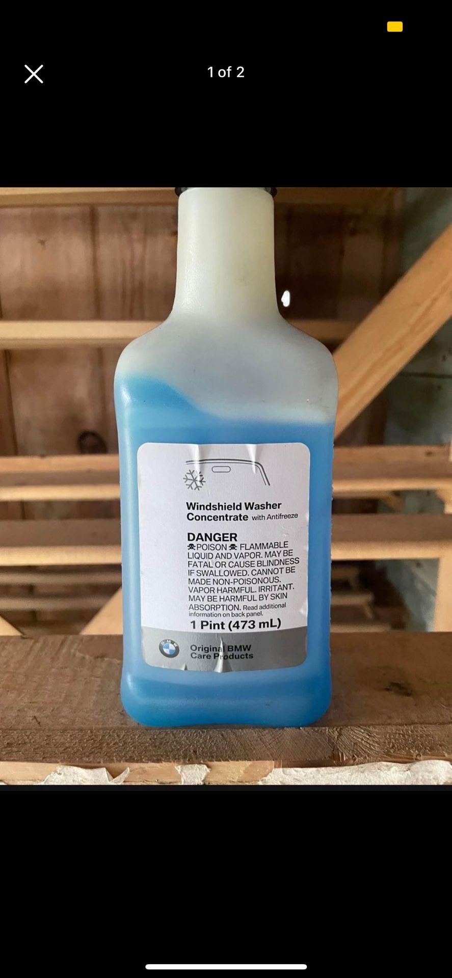 BMW windshield washer concentrate