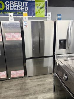 Samsung Bespoke 36 Inch Wide Stainless Steel Counter Depth Refrigerator With Auto Fill Water Pitcher 😍