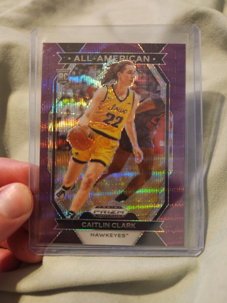 Prizm Draft Picks Caitlin Clark All American Purple Wave #23