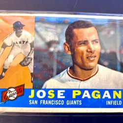 Jose Pagan 1960 Vintage Rookie Card