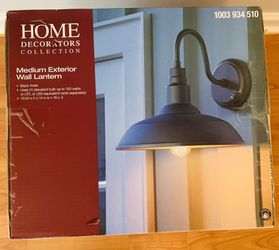 Outdoor Wall Lantern Black