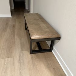 Leather Bench