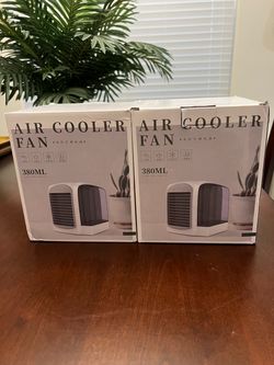 Two Air Cooler Fans - New