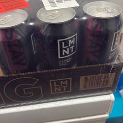 Drink LMNT Sparkling Electrolyte Drink - Black Cherry Lime | 12-Count 