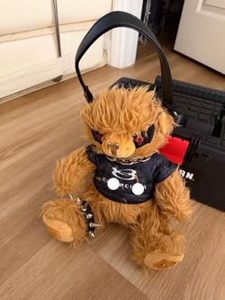 Goth Punk Teddy Bear Shoulder Bag - Y2K Alt Aesthetic (Like New)