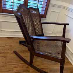 Antique Wicker Rocking Chair