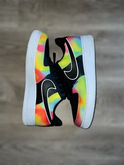 Tie dye air Force 1s