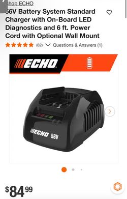 ECHO 56V Battery Charger with LED Diagnostics