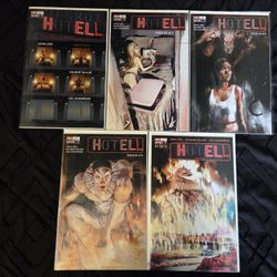 Hotell Comic Book lot of 5! Horror. Mixed lot. AWA Upshot.