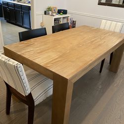 Plank & Beam Solid Wood Dining Table & Bench