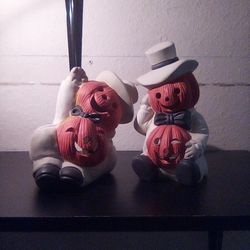 Pumpkin Figuring Candle Holder 2 For $5.00