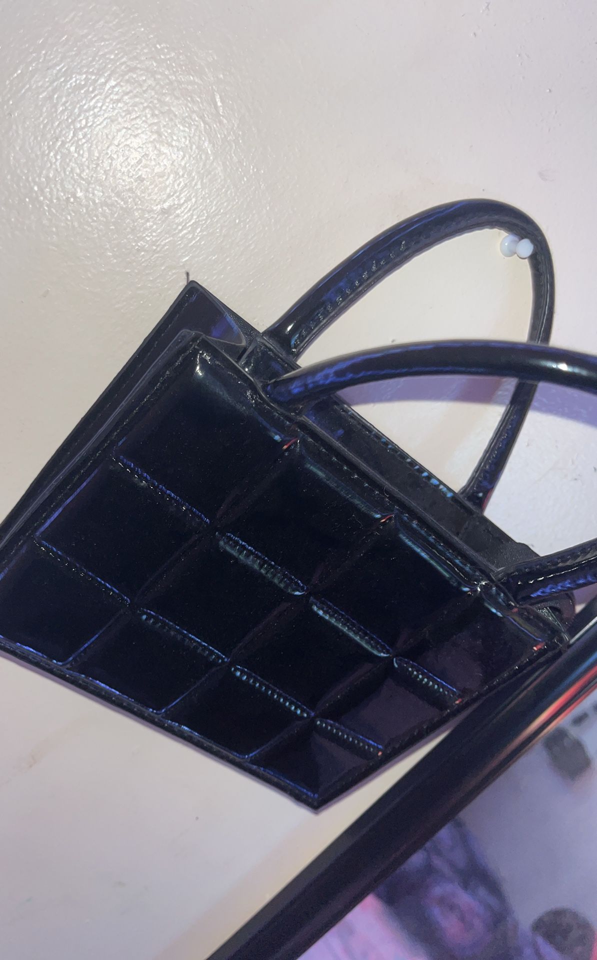 small black purse .