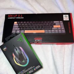 Cherry XTRFY Keyboard & Razor Basilisk Light Up Mouse
