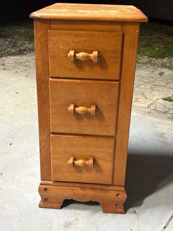 Vintage wooden nightstand