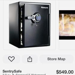 SentrySafe 2.0 cu. ft. Fireproof & Waterproof Safe with Biometric Fingerprint Lock