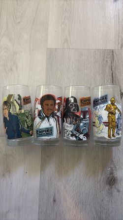 Star Wars Empire Strikes Back Collector Glasses Set of 4