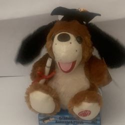 Graduation Animated Dog