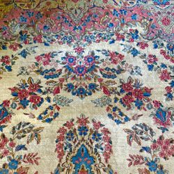 $5000-$10000, Authentic Vintage Persian Hand Made in IRAN , KERMAN Wool Area Rug , 9’ x 12’