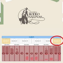 4 BOX SEAT TICKETS - 2025 PRCA Xtreme Bulls 7/16/2025 Salinas