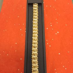 Diamond Tennis Bracelet Yellow Gold 14k