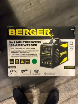 Berger 3-in-1 Multiprocess 135 Amp Welder