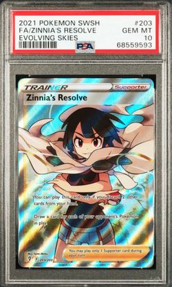 Pokémon Zinnia's Resolve Full Art PSA 10 Gem Mint