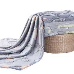 Brand New - Glow in The Dark Throw Blanket - Unopened