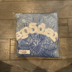 Baby Blue Sp5der Hoodie 