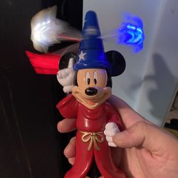 Red white and blue Mickey light toy