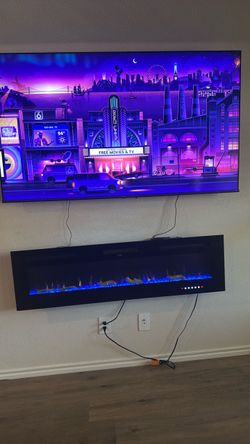 wall mounted fireplace