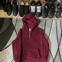 vintage quarter zip hoodie