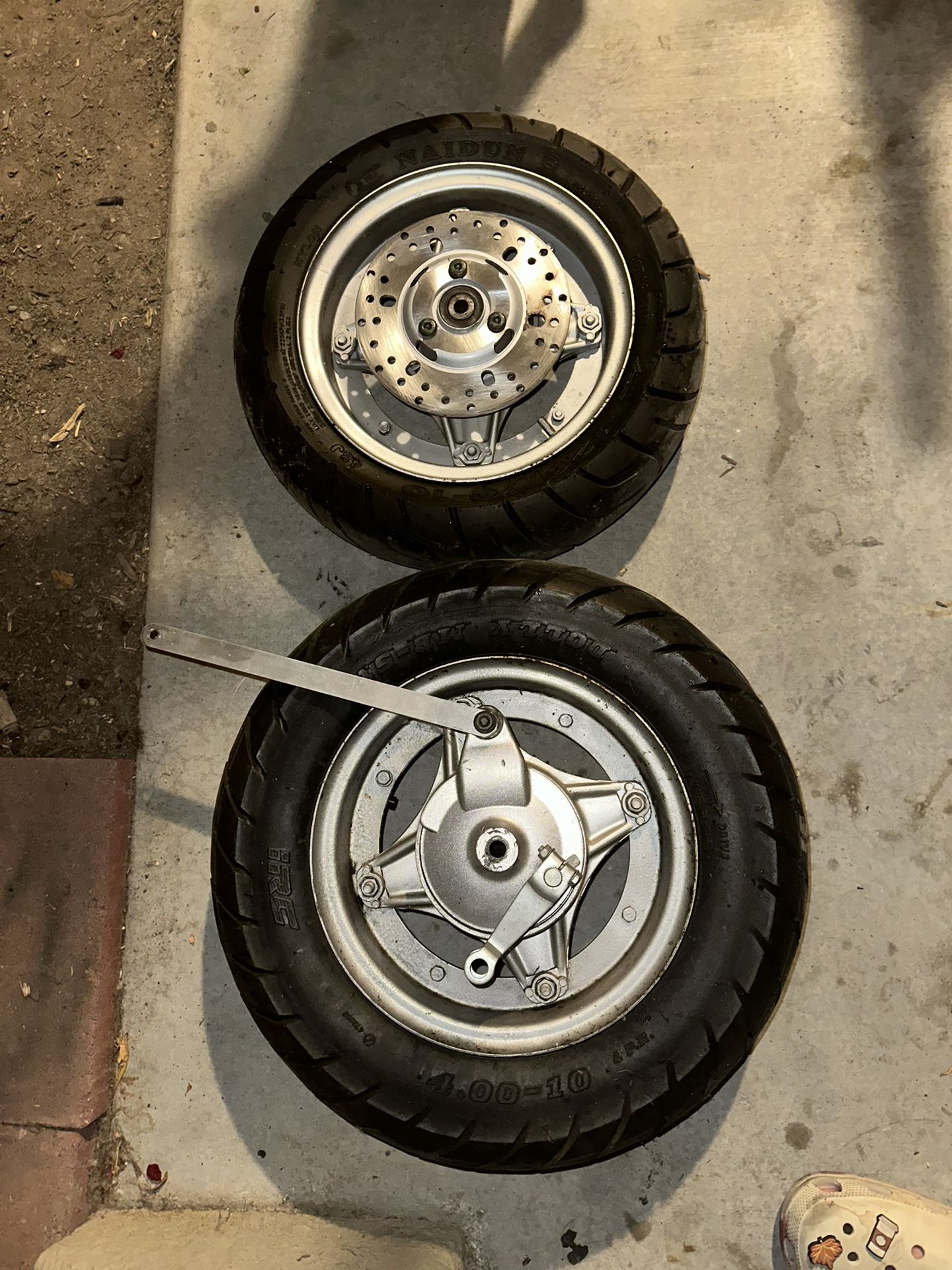 10 Inch Pit Bike Wheels Set