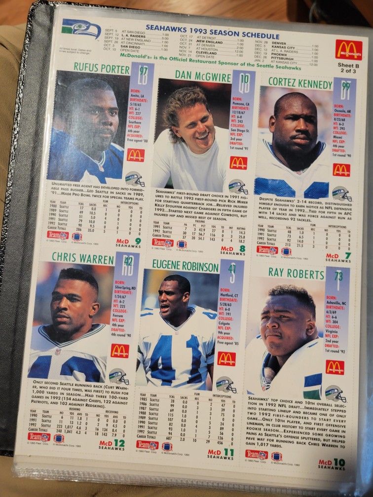 Rare SEAHAWKS cards From 90s And Tons Of Other Basketball π And Baseball βΎοΈ Collections