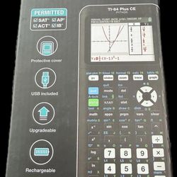 Texas Instruments TI-84 CE PYTHON GRAHPING CALCULATOR COLOR SCREEN BLUETOOTH  RECHARGABLE 