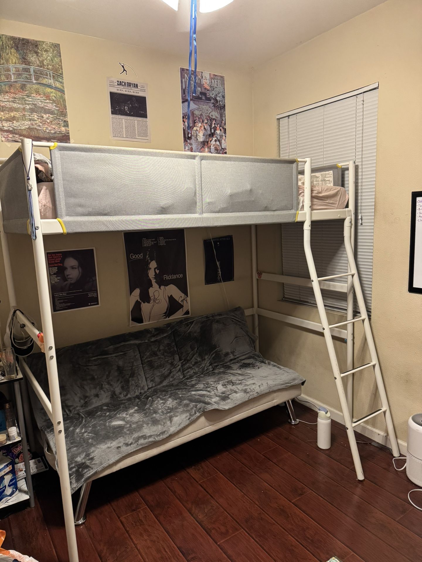 Ikea Twin Lift Bed Frame (free Sofa Including)