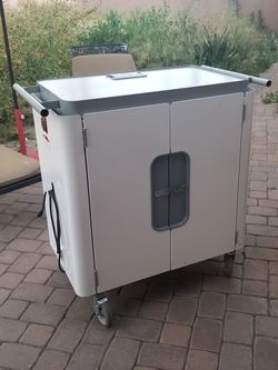 Metal Tool Cart Industral Laptop Charging Power