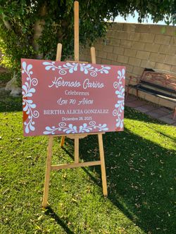 Acrylic welcome sign