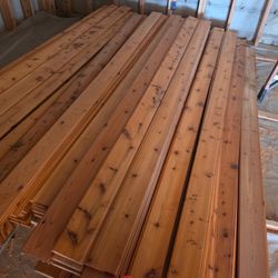 Cedar T&G boards