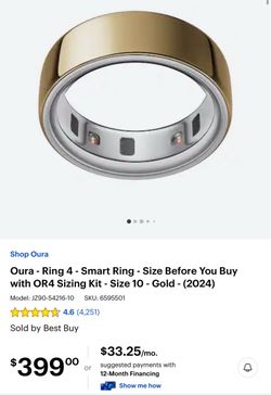 Brand New Gold Oura Ring 4