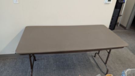 Folding Table with Metal Legs