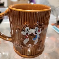Disney chip and dale coffee mug $10