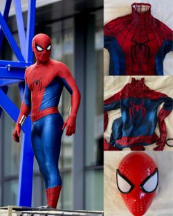 Spider-Man Brand New Day 3D Texture Suit Full Costume Faceshell US Seller - NEW