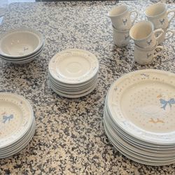 Vintage Geese Stoneware 