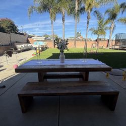 West ele Emmerson Dining Table With Bench