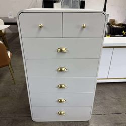 7 Drawers Dresser, Modern Chests Of Drawers(some damage)