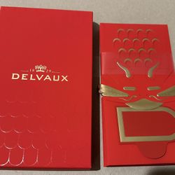 Delvaux Chinese New Year Red Envelope Tiger - Box of 7 pc - NEW - RARE