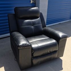 Black Leather Sofa Chair