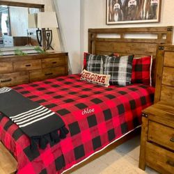 
\ASKdISCOUNTcOUPOn] queen King full twin bed dresser mirror nightstand bunk mattress /3pcs/🛎crts Brown Panel Bedroom Set 