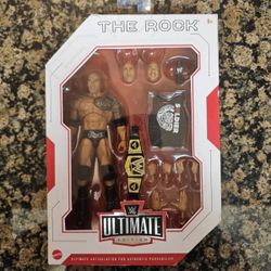 New Mattel WWE Ultimate Edition The Rock 6" Mattel Action Figure Wrestling