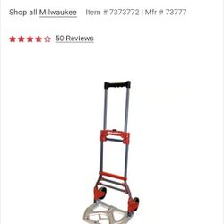 Milwaukee Collapsible Folding Hand Truck 150 lb